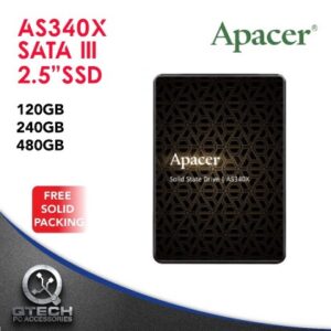 Apacer SATA III AS340X 120GB / 240GB / 480GB PANTHER 2.5" Solid State Drive SSD