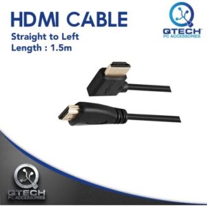 [READY STOCK MALAYSIA] HDMI Straight to Left Cable V1.4 1.5M