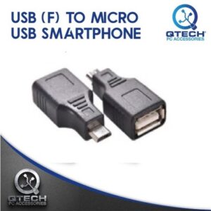 Micro USB 5 Pin to USB Type F Adapter Connector