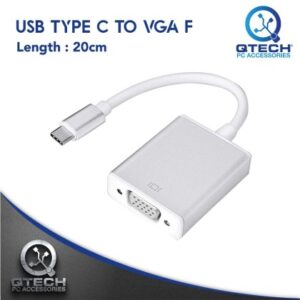 USB Type C to VGA Female Video Converter Adapter Cable