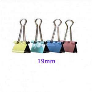COLOUR BINDER CLIP 19MM (12'S/BOX)