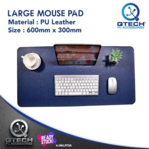 Large Mouse Pad Desk Mat PU Leather Anti Slip Suede Backing Smooth Mouse Pad